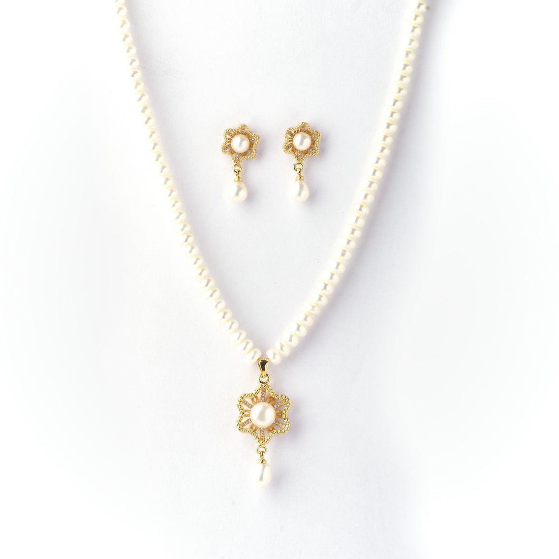 Trendy Real Pearl Necklace Set - Chandrani Pearls
