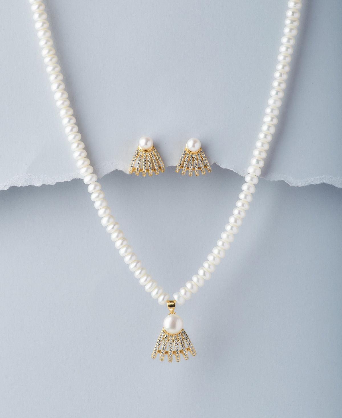 Trendy Real Pearl Necklace Set - Chandrani Pearls