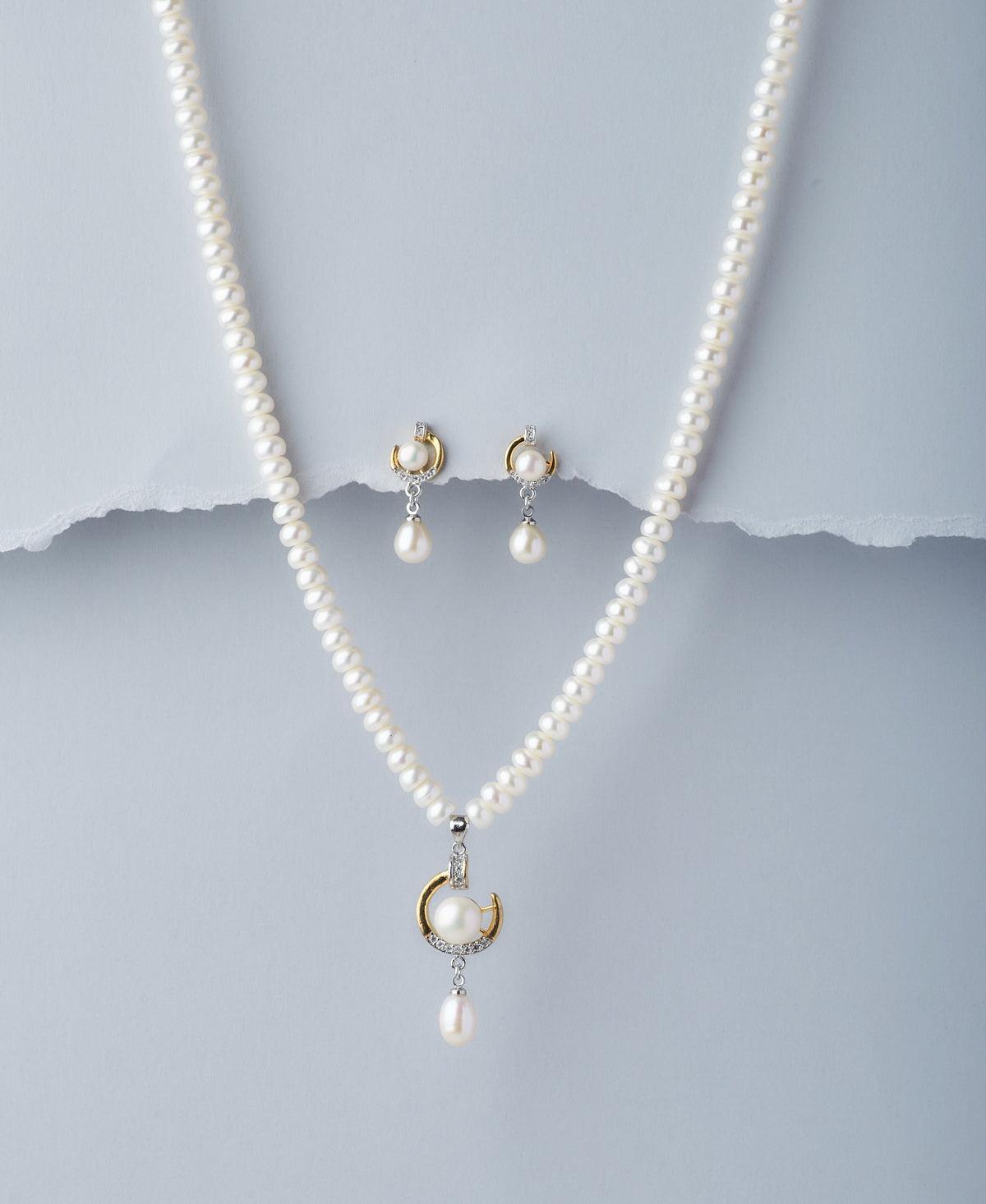 Trendy Real Pearl Necklace Set - Chandrani Pearls