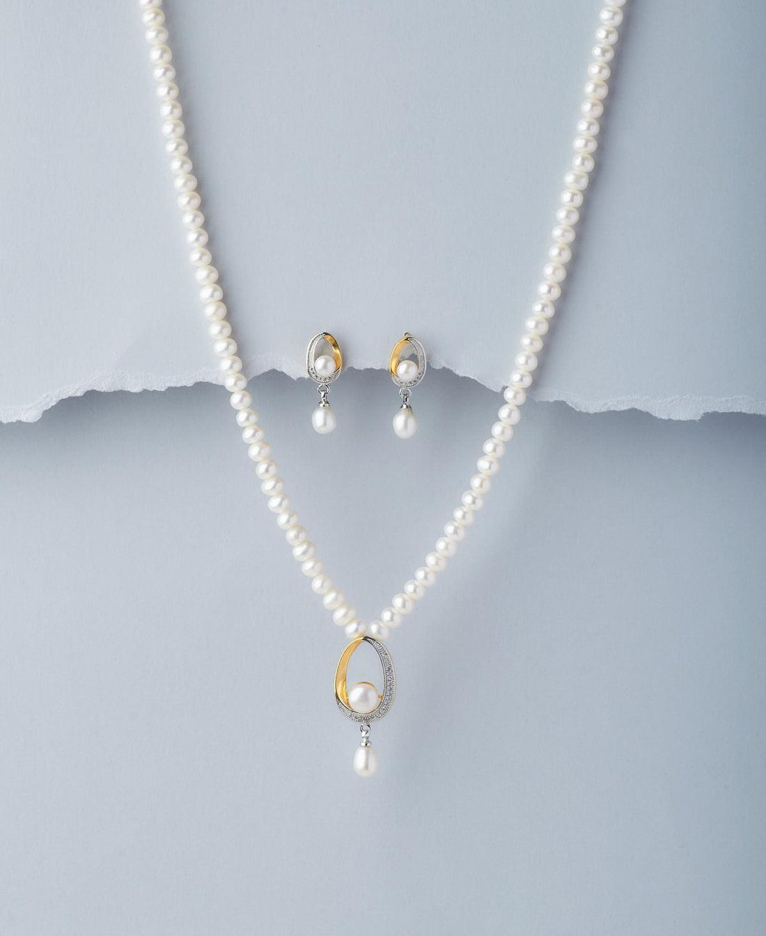 Trendy Real Pearl Necklace Set - Chandrani Pearls