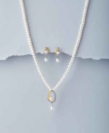 Trendy Real Pearl Necklace Set - Chandrani Pearls