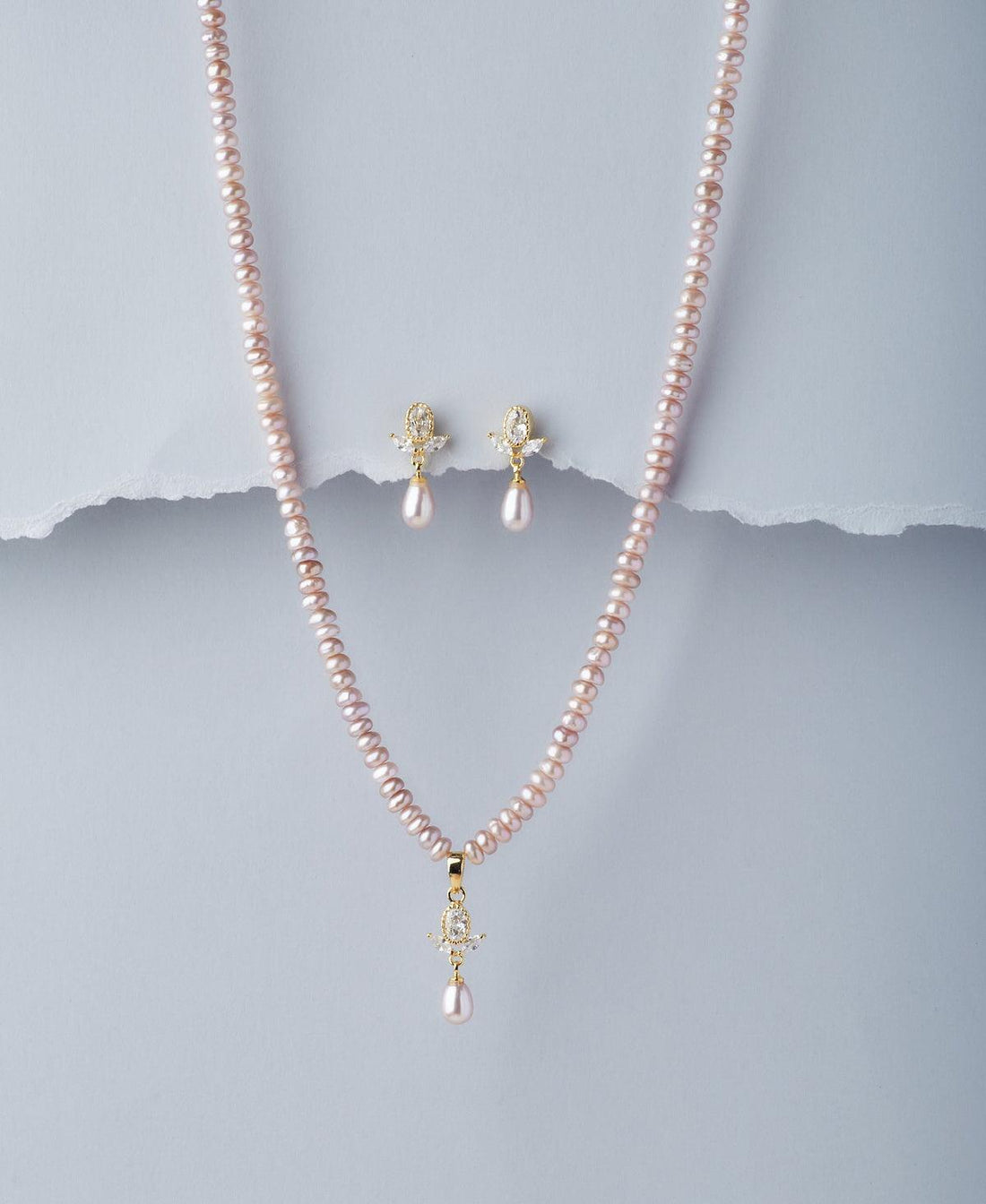Trendy Real Pearl Necklace Set - Chandrani Pearls
