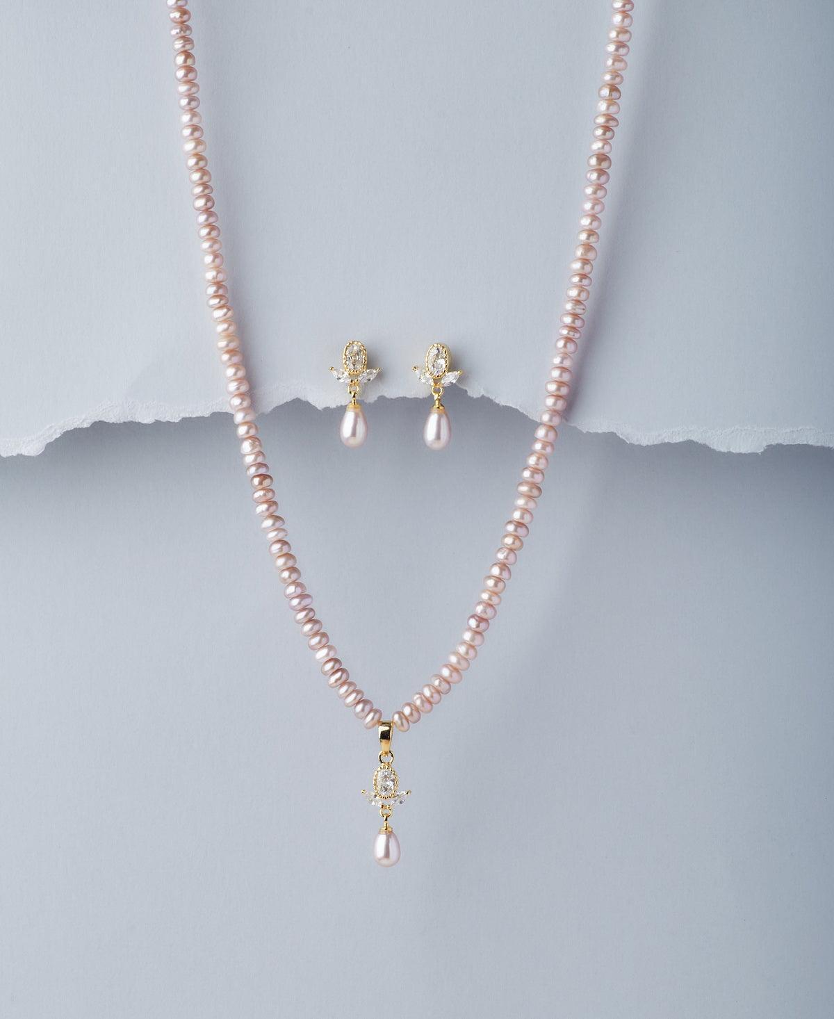 Trendy Real Pearl Necklace Set - Chandrani Pearls