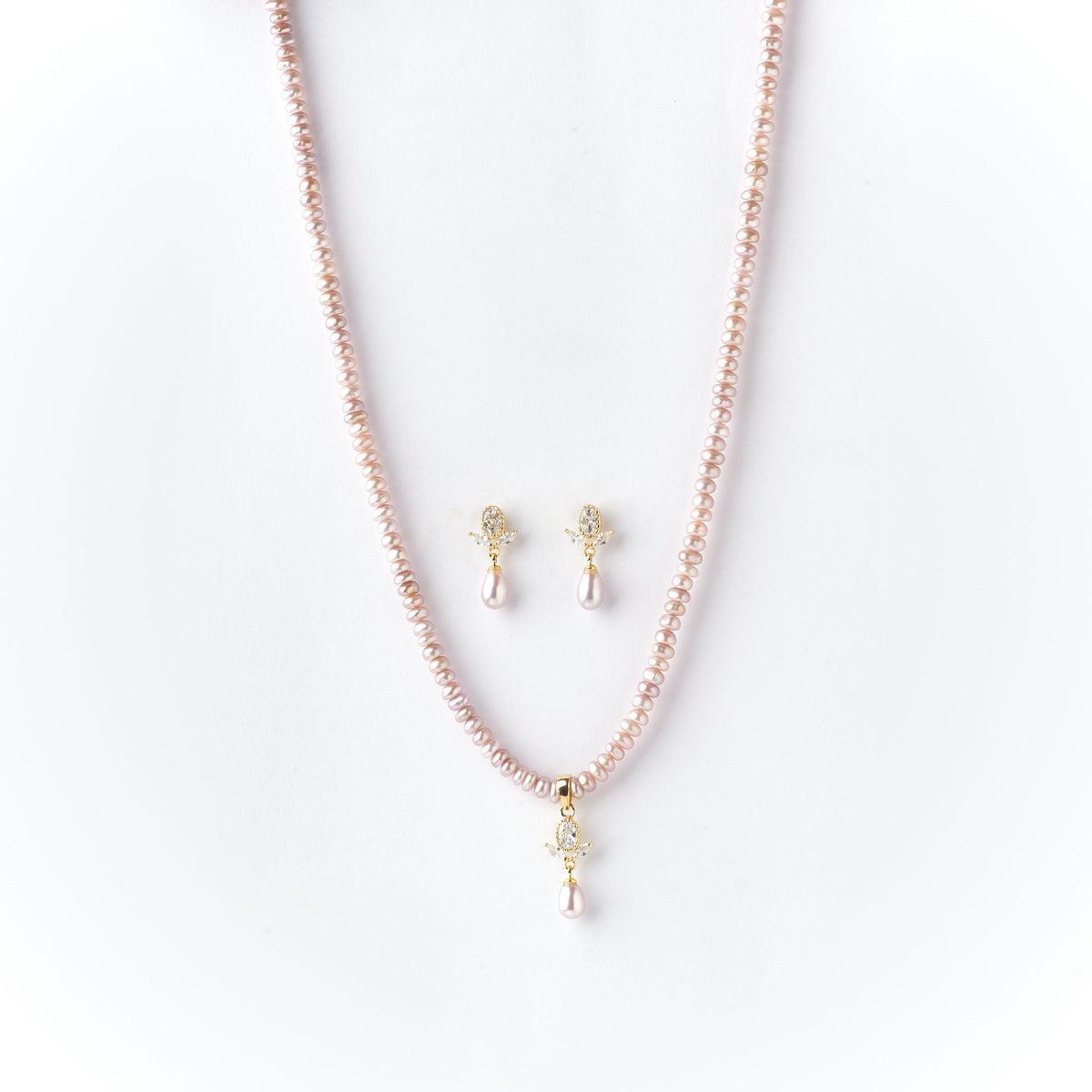 Trendy Real Pearl Necklace Set - Chandrani Pearls