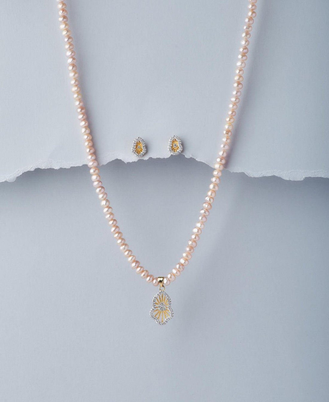 Trendy Real Pearl Necklace Set - Chandrani Pearls
