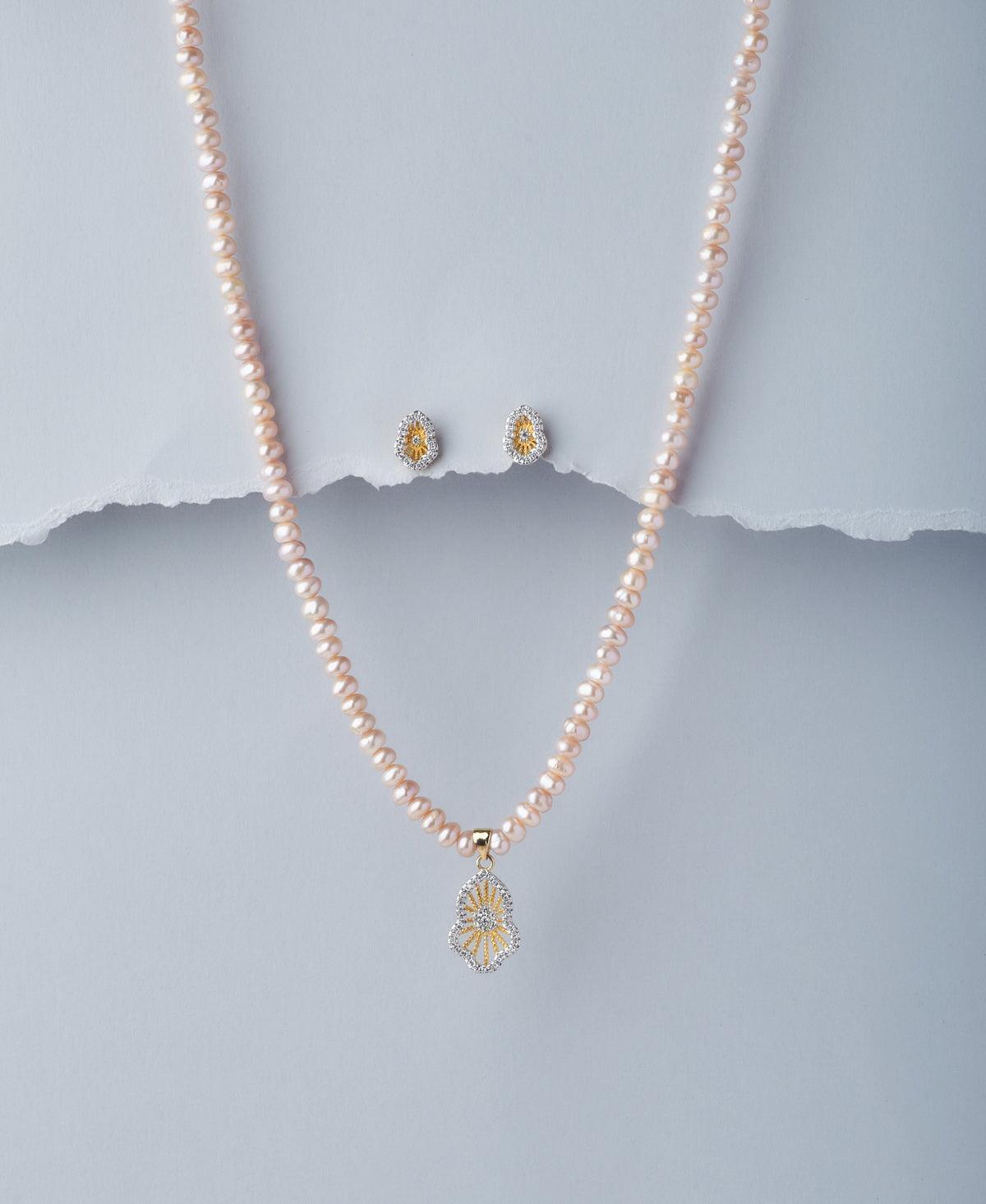 Trendy Real Pearl Necklace Set - Chandrani Pearls