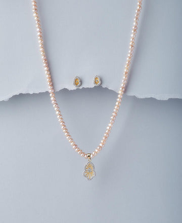 Trendy Real Pearl Necklace Set - Chandrani Pearls