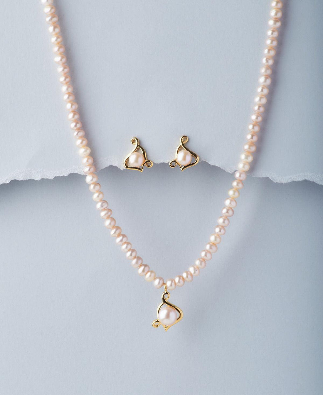 Trendy Real Pearl Necklace Set - Chandrani Pearls