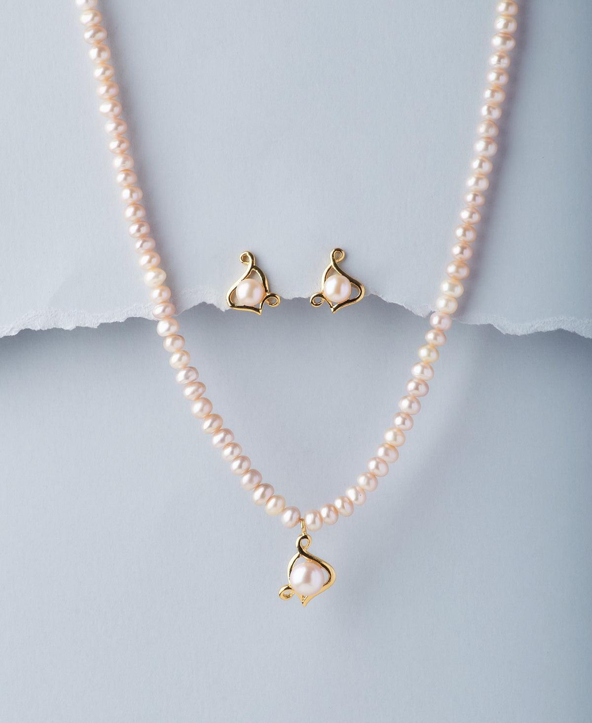 Trendy Real Pearl Necklace Set - Chandrani Pearls