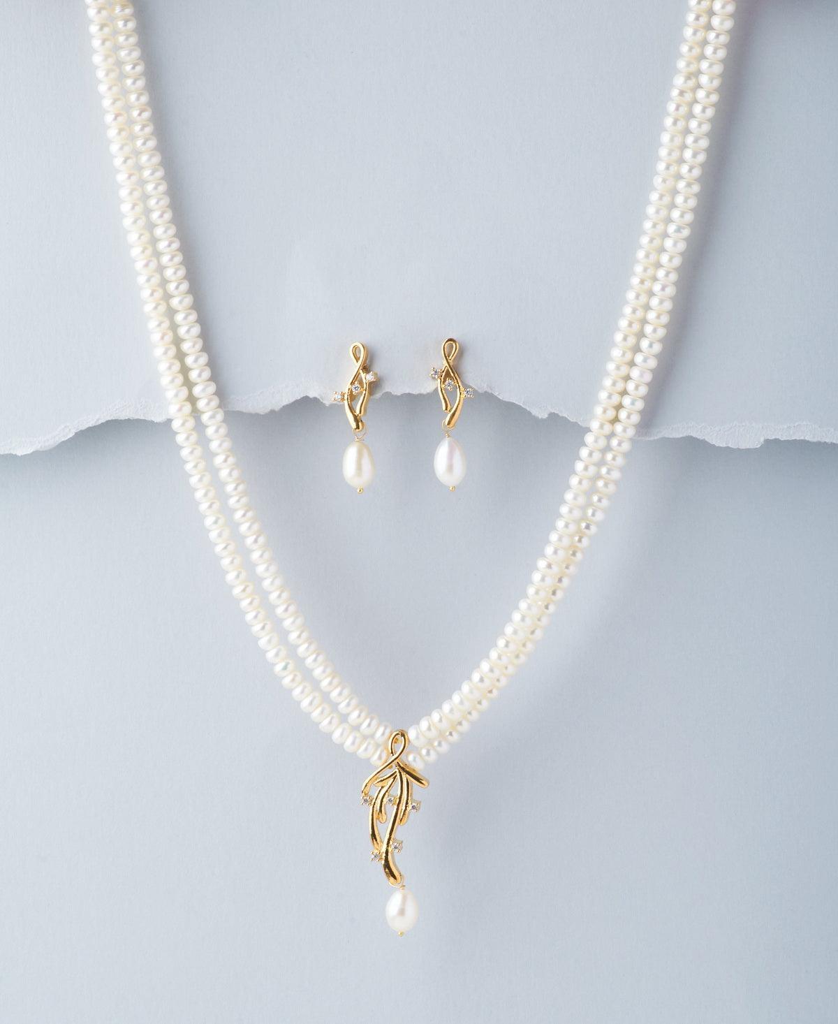 Trendy Real Pearl Necklace Set - Chandrani Pearls