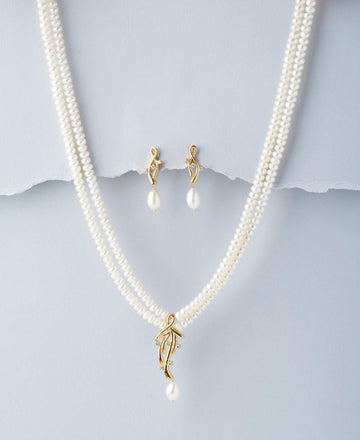 Trendy Real Pearl Necklace Set - Chandrani Pearls