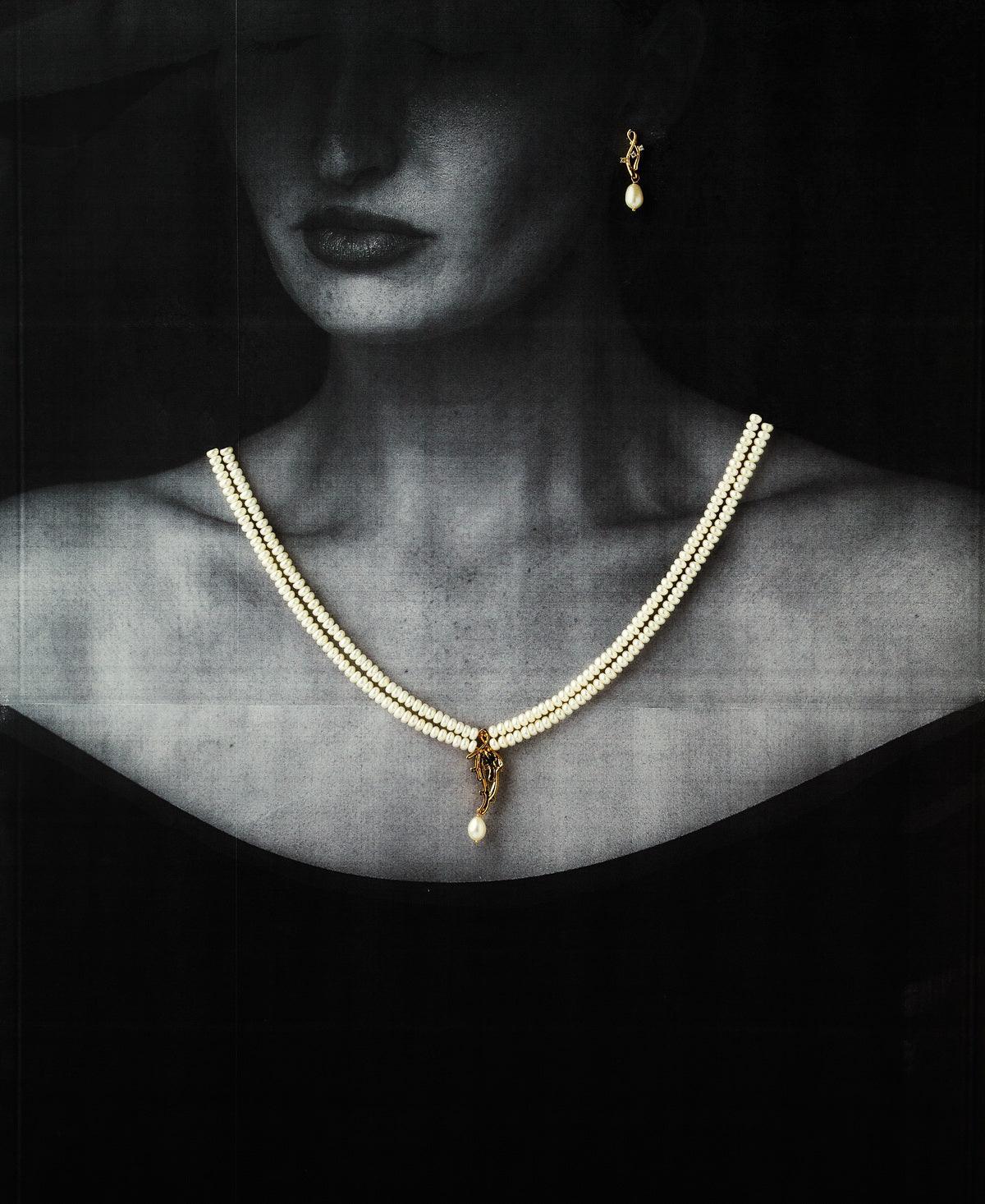 Trendy Real Pearl Necklace Set - Chandrani Pearls