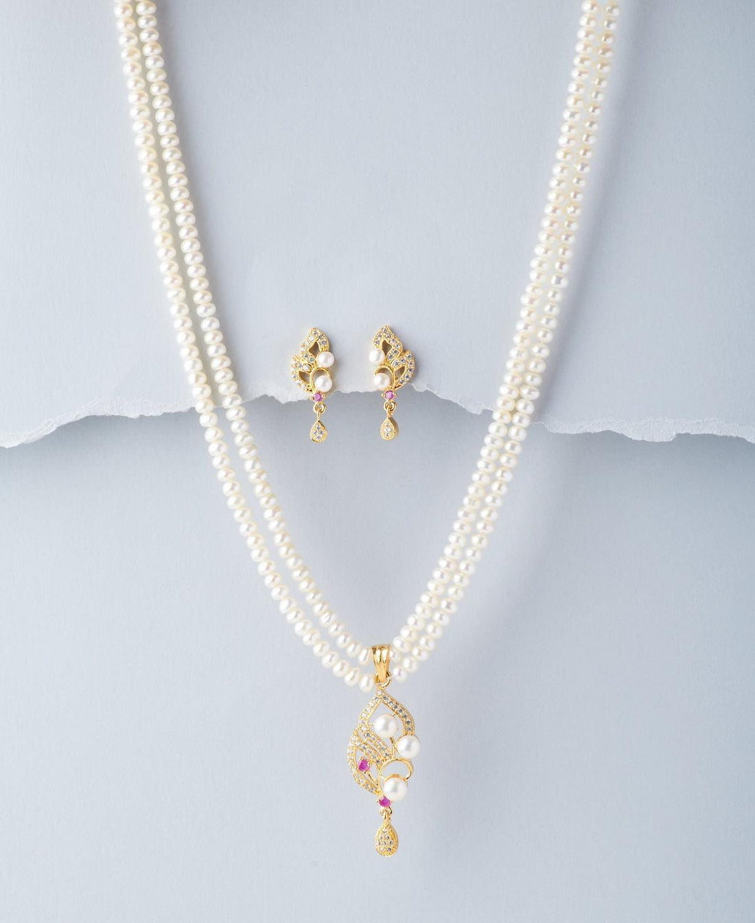 Trendy Real Pearl Necklace Set - Chandrani Pearls