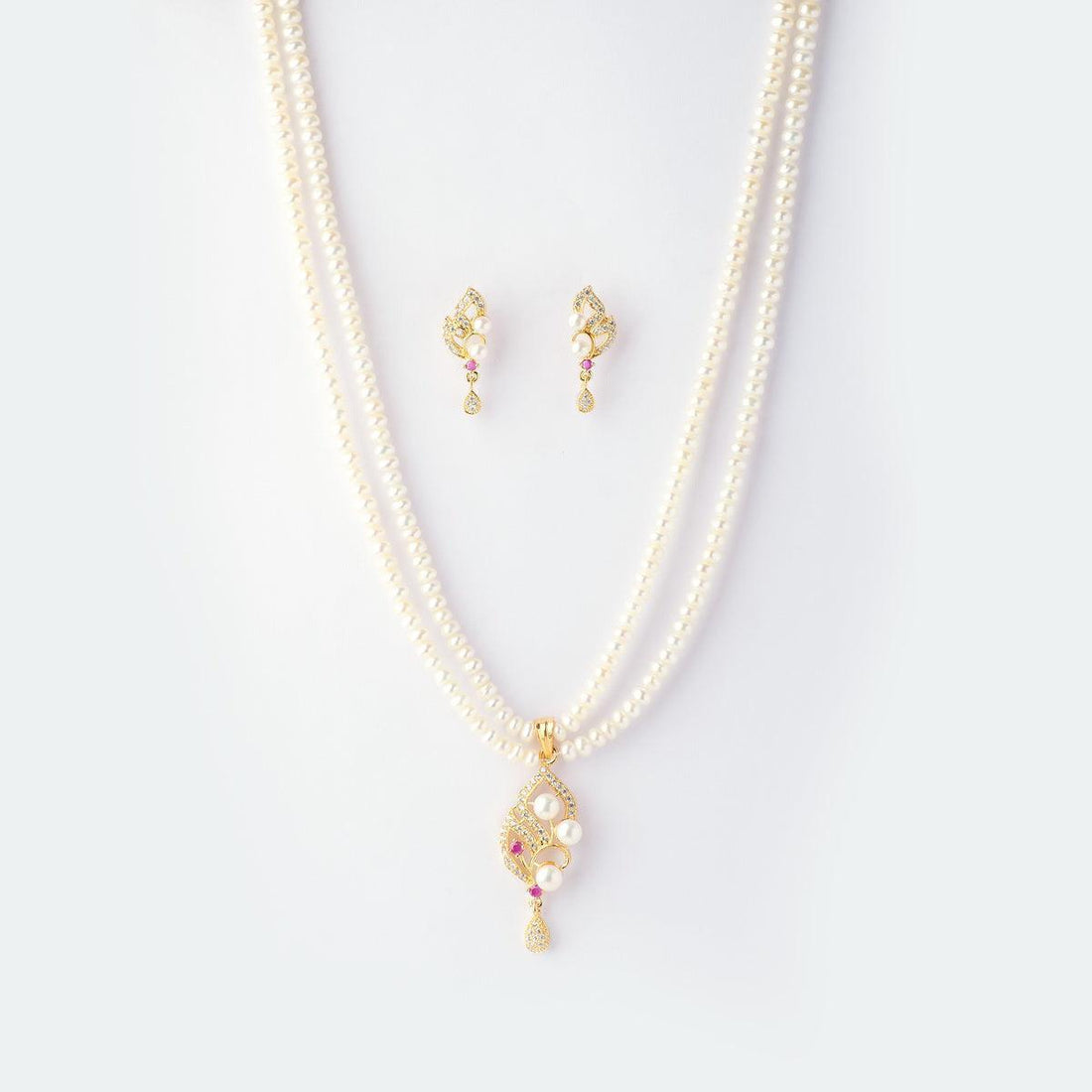 Trendy Real Pearl Necklace Set - Chandrani Pearls