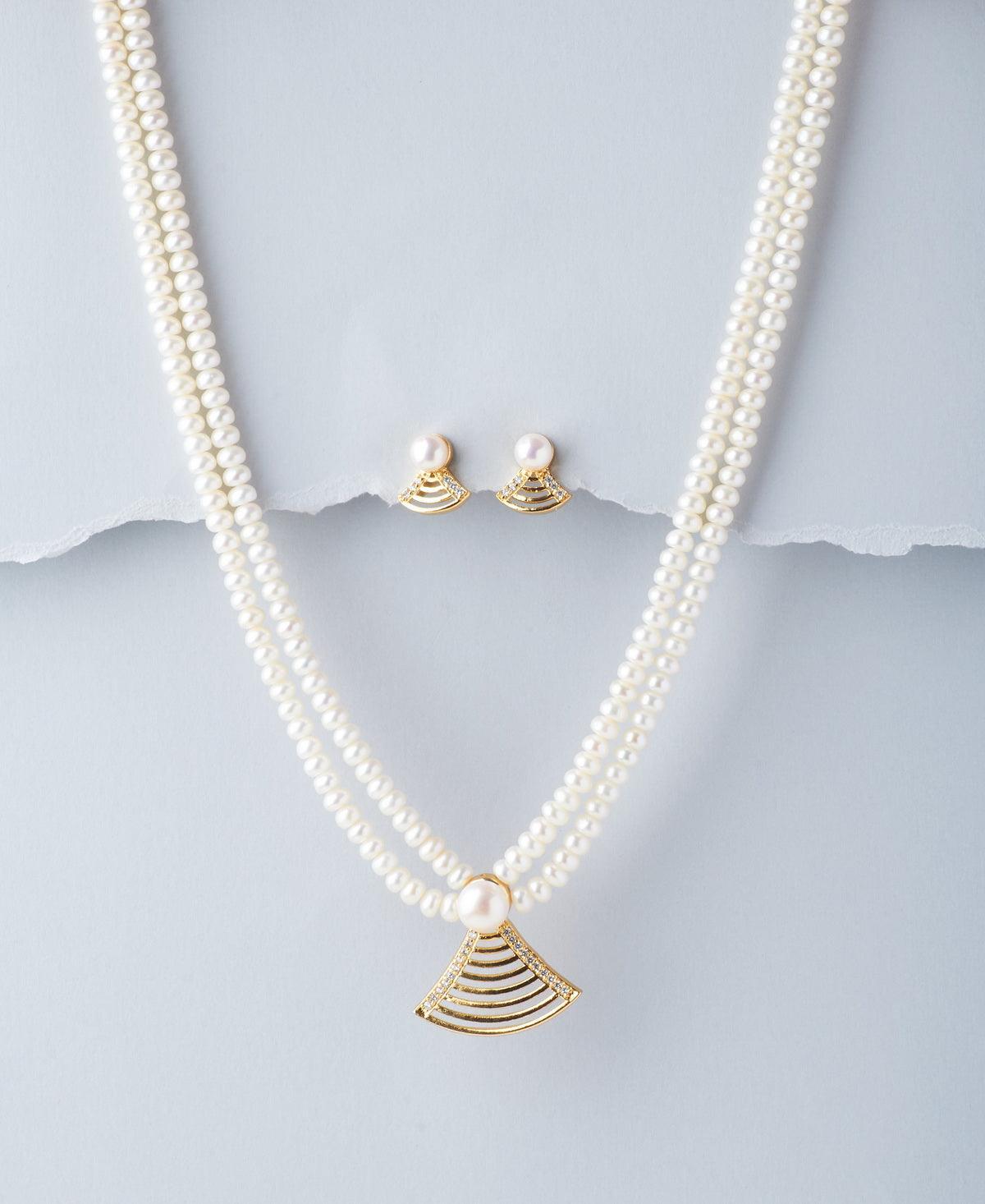Trendy Real Pearl Necklace Set - Chandrani Pearls