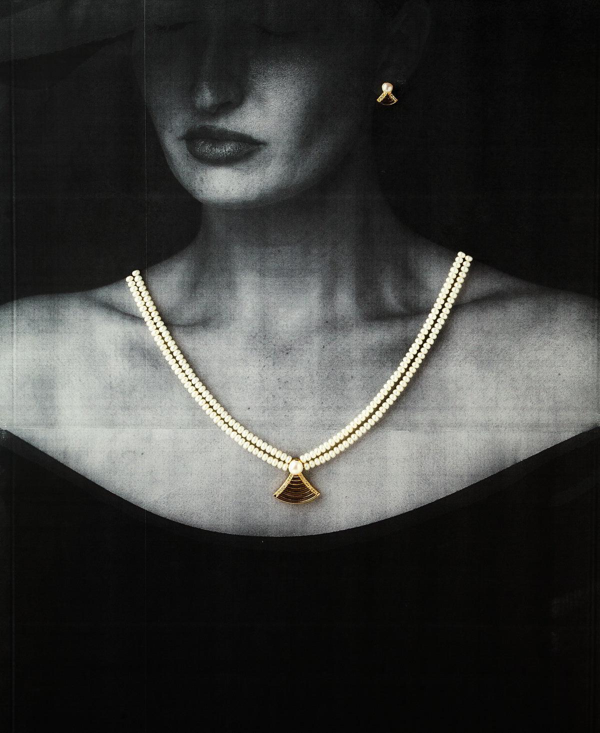 Trendy Real Pearl Necklace Set - Chandrani Pearls