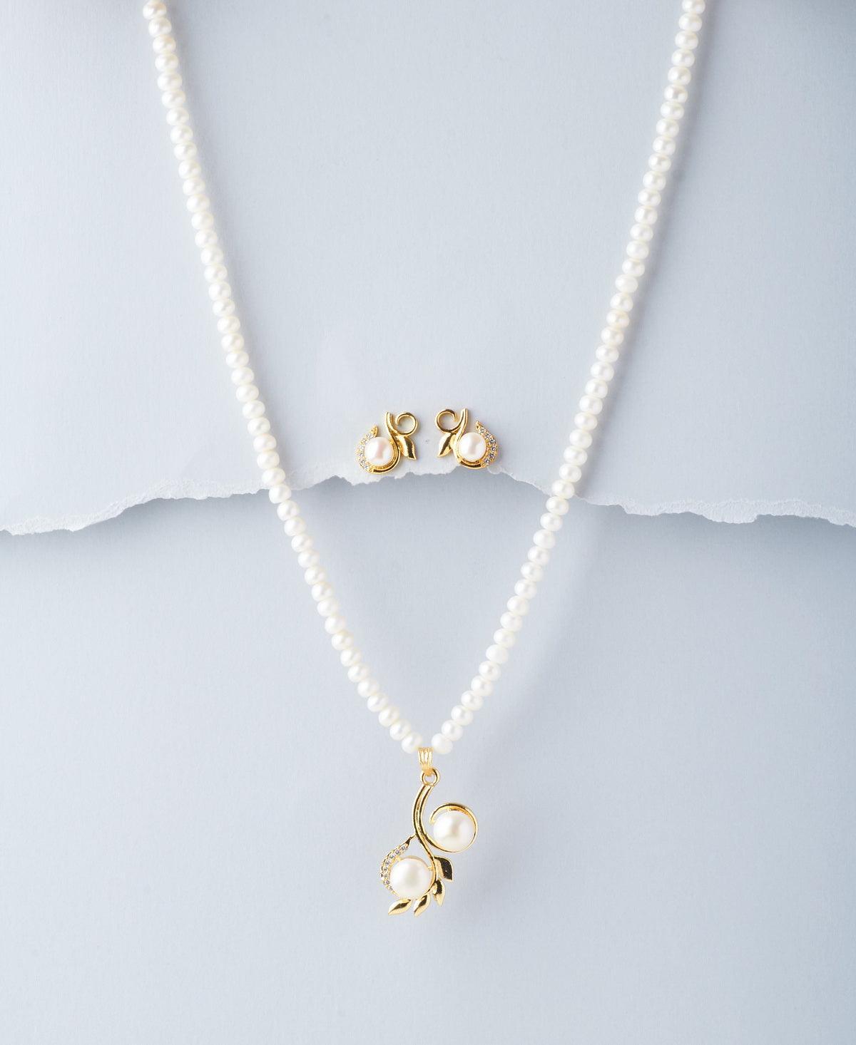 Trendy Real Pearl Necklace Set - Chandrani Pearls