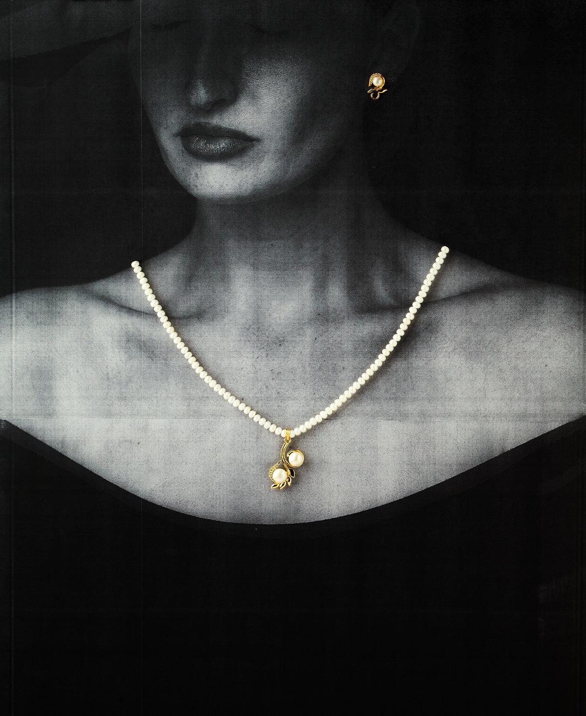 Trendy Real Pearl Necklace Set - Chandrani Pearls