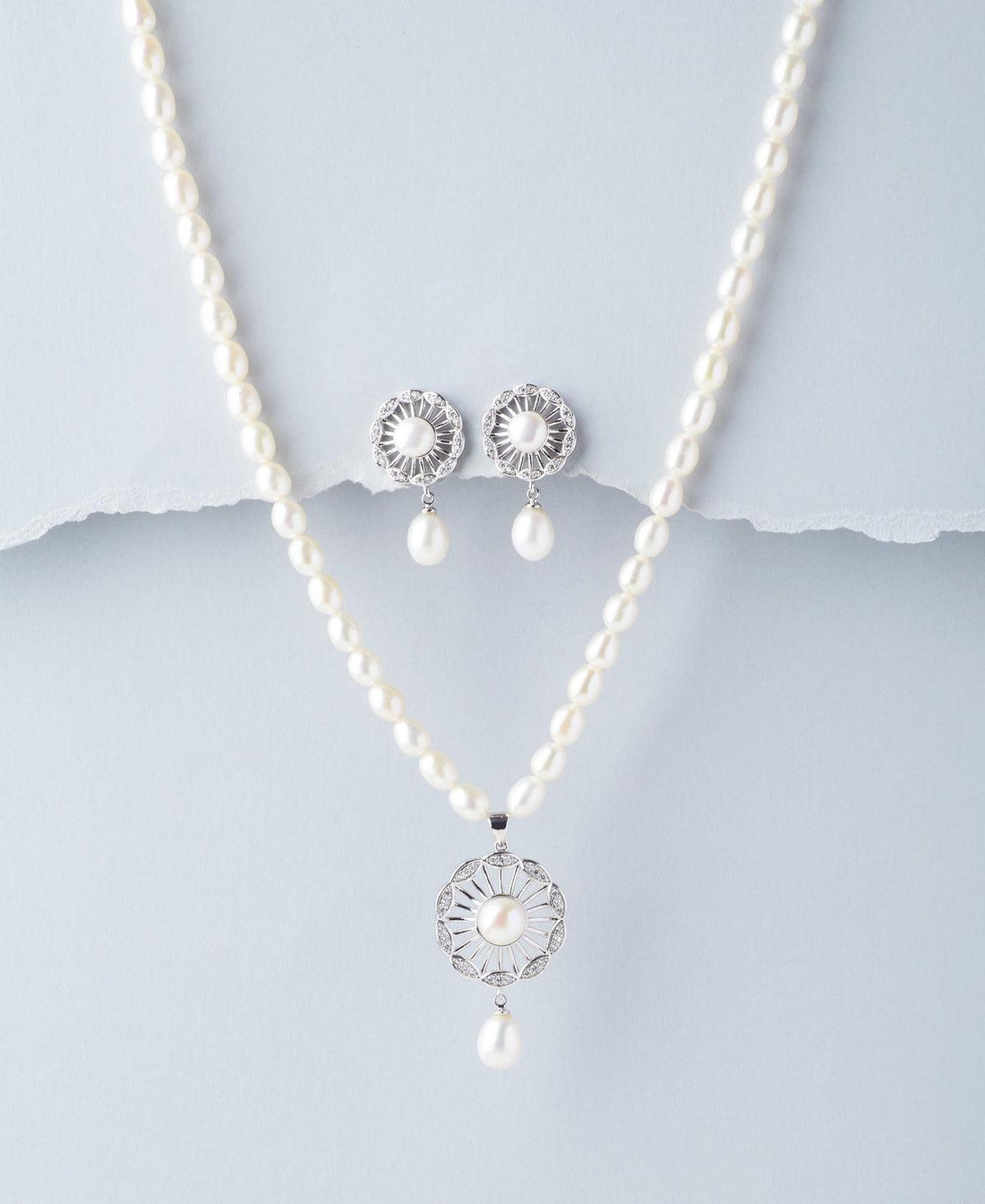 Trendy Real Pearl Necklace Set - Chandrani Pearls