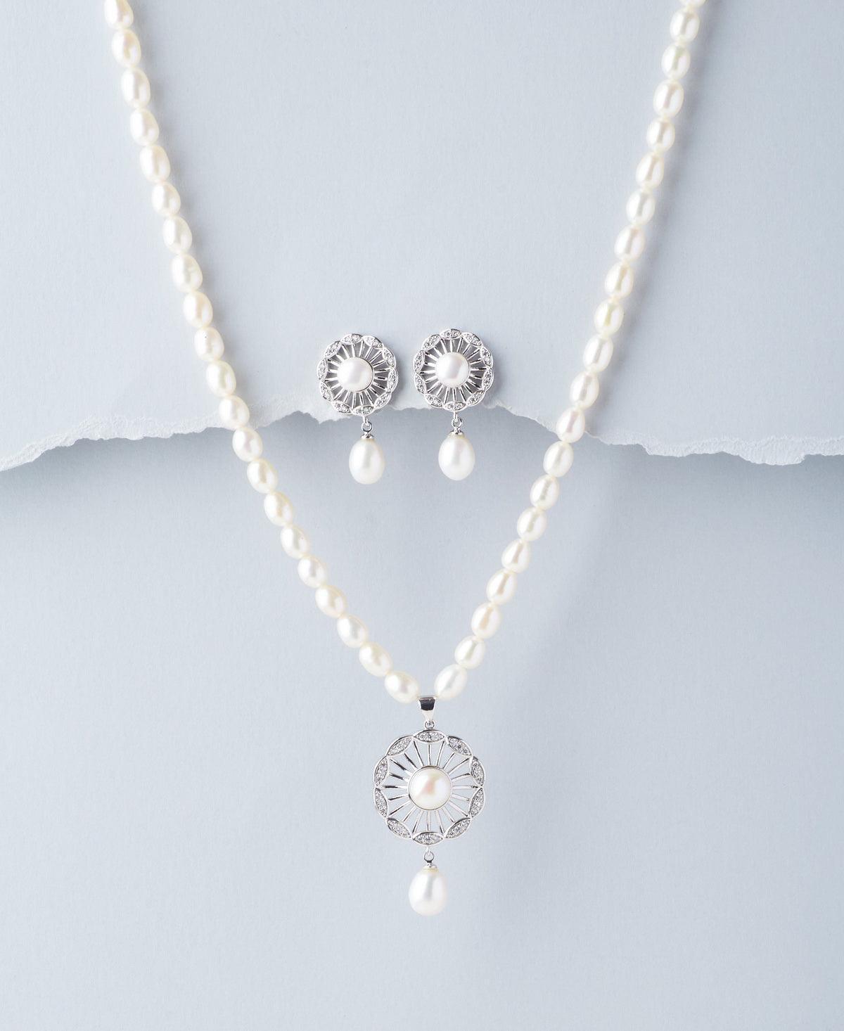 Trendy Real Pearl Necklace Set - Chandrani Pearls