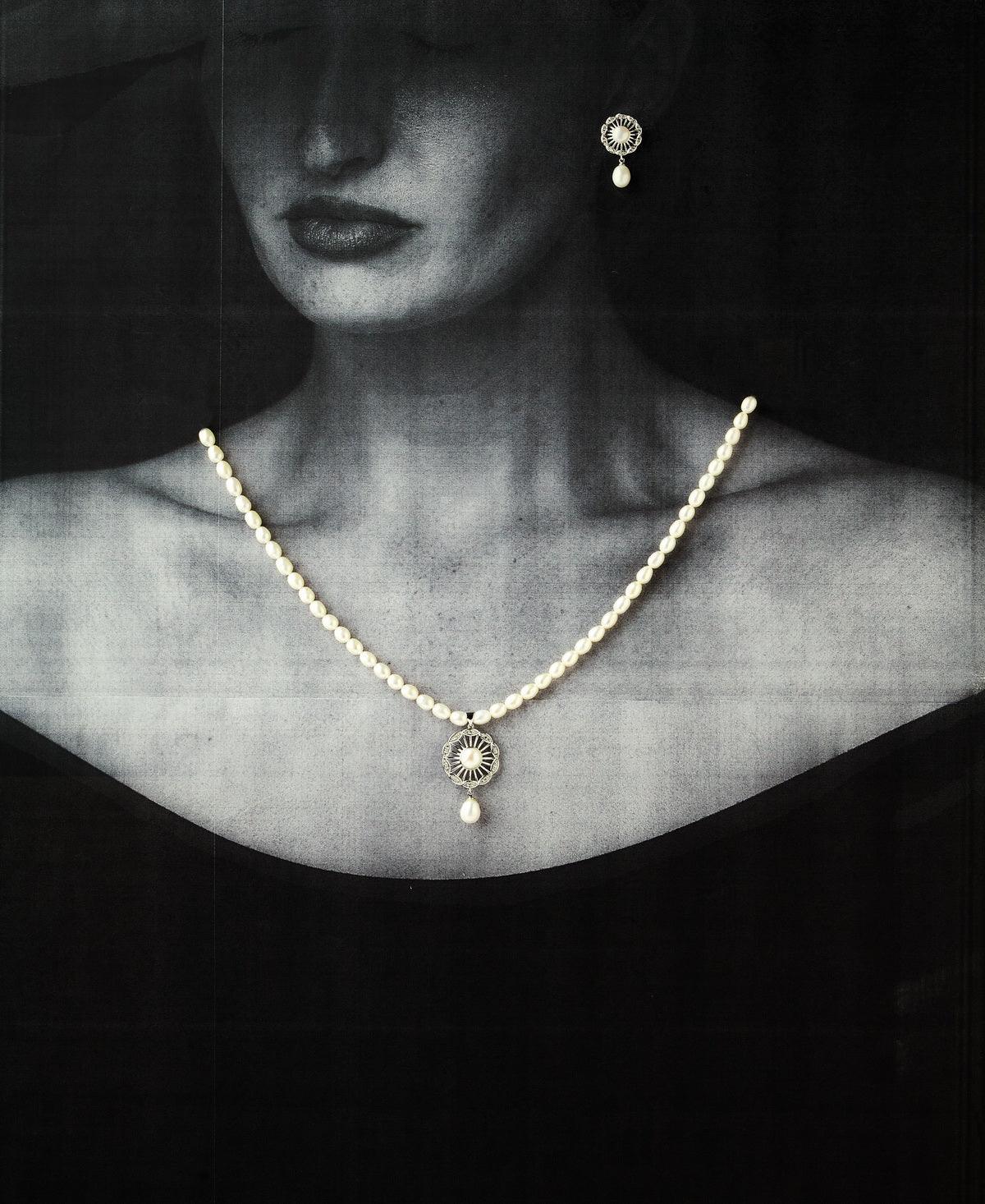 Trendy Real Pearl Necklace Set - Chandrani Pearls