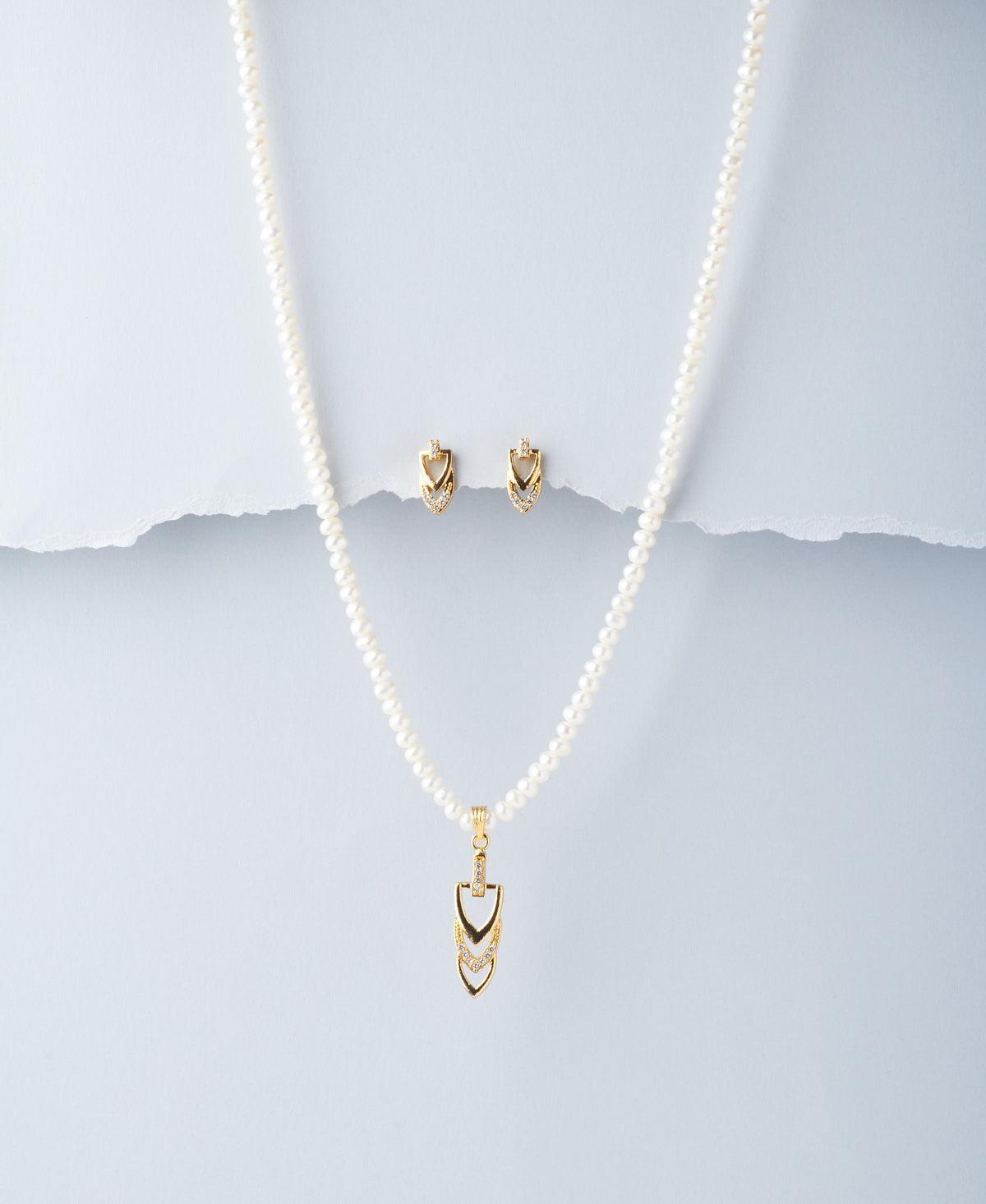 Trendy Real Pearl Necklace Set - Chandrani Pearls
