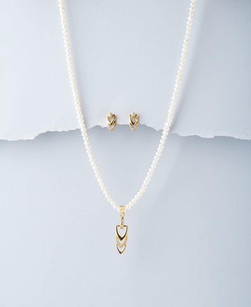 Trendy Real Pearl Necklace Set - Chandrani Pearls