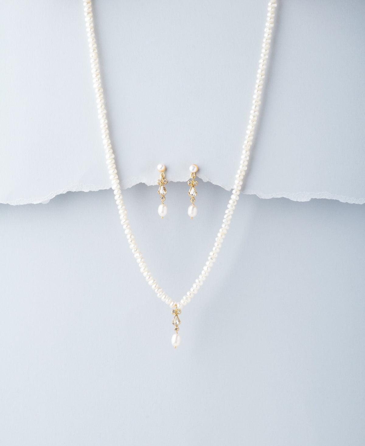 Trendy Real Pearl Necklace Set - Chandrani Pearls