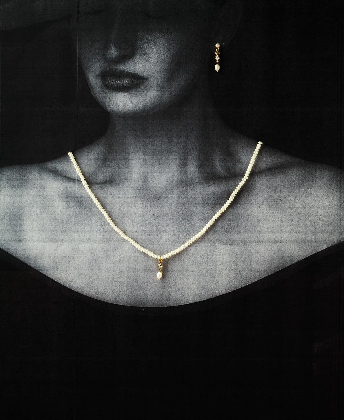 Trendy Real Pearl Necklace Set - Chandrani Pearls