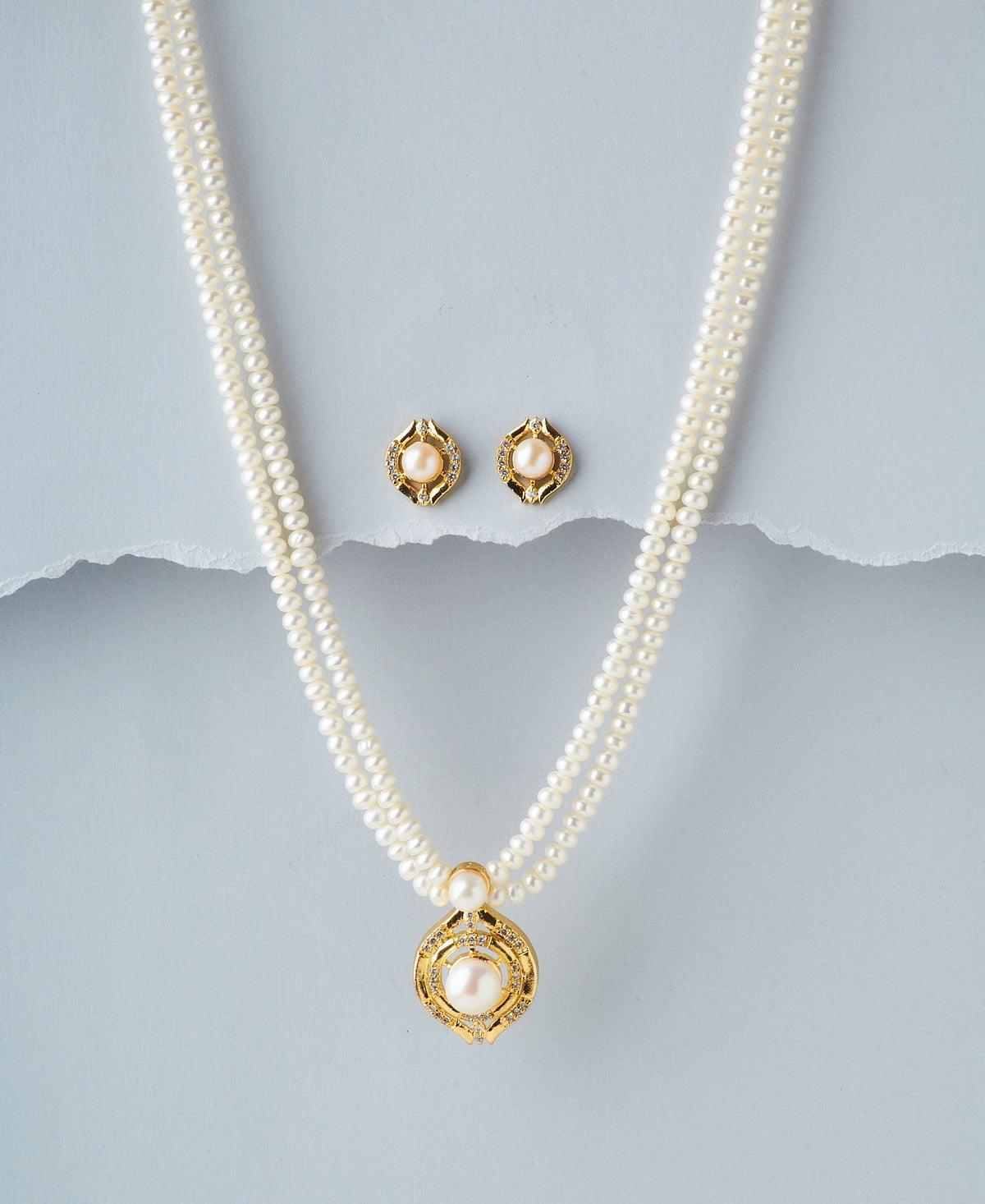 Trendy Real Pearl Necklace Set - Chandrani Pearls
