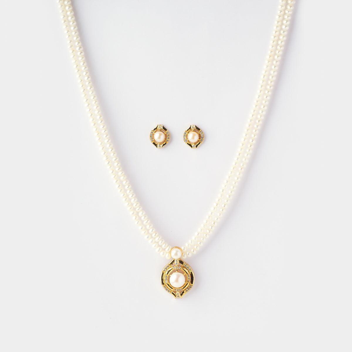 Trendy Real Pearl Necklace Set - Chandrani Pearls