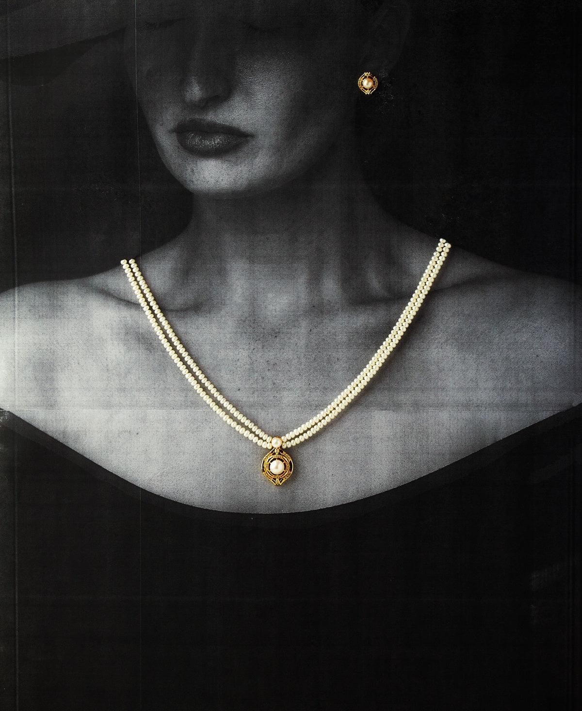 Trendy Real Pearl Necklace Set - Chandrani Pearls