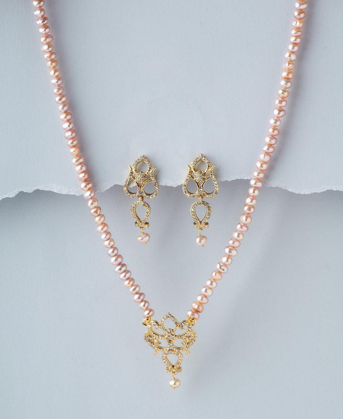 Trendy Real Pearl Necklace Set - Chandrani Pearls