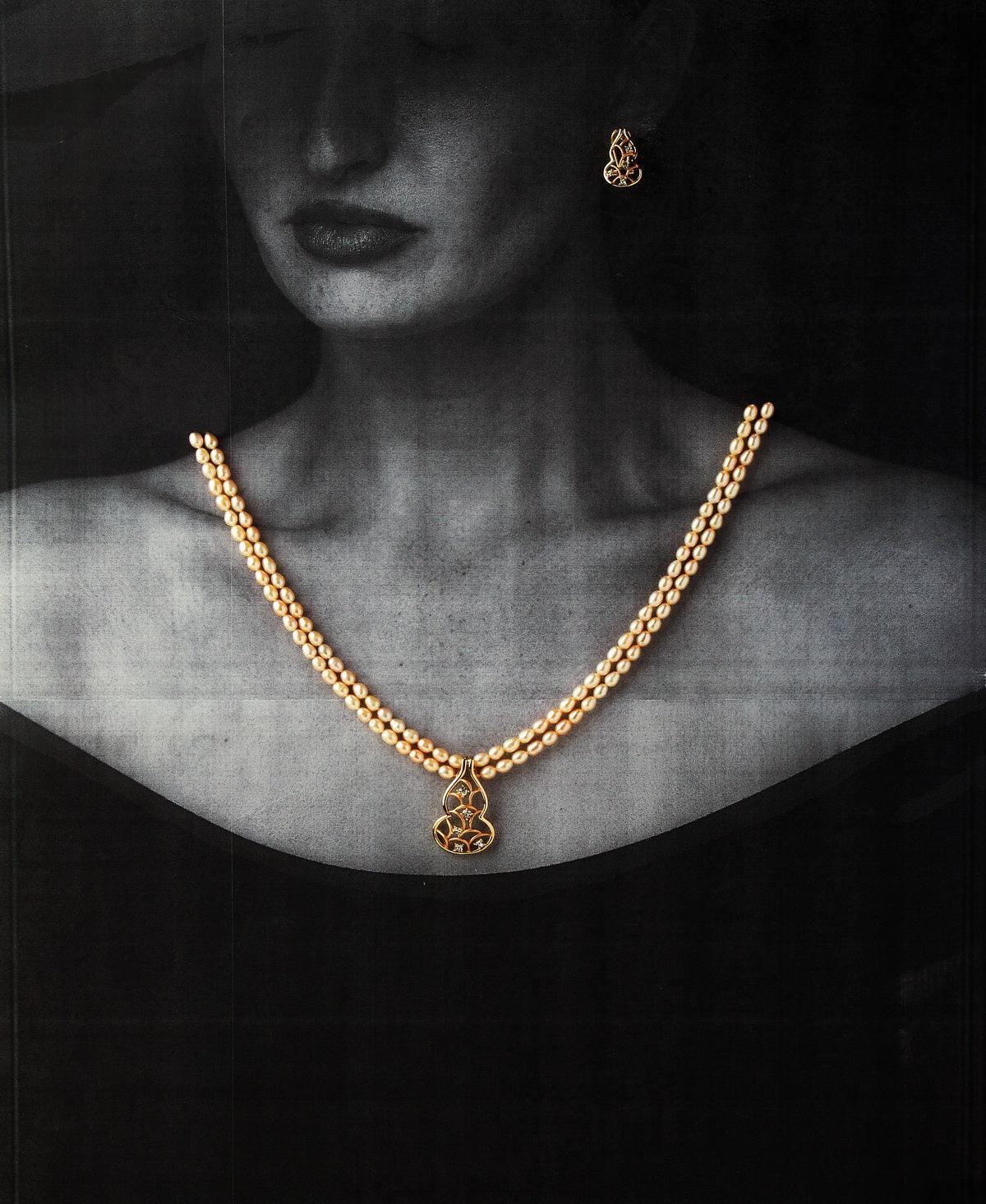 Trendy Real Pearl Necklace Set - Chandrani Pearls