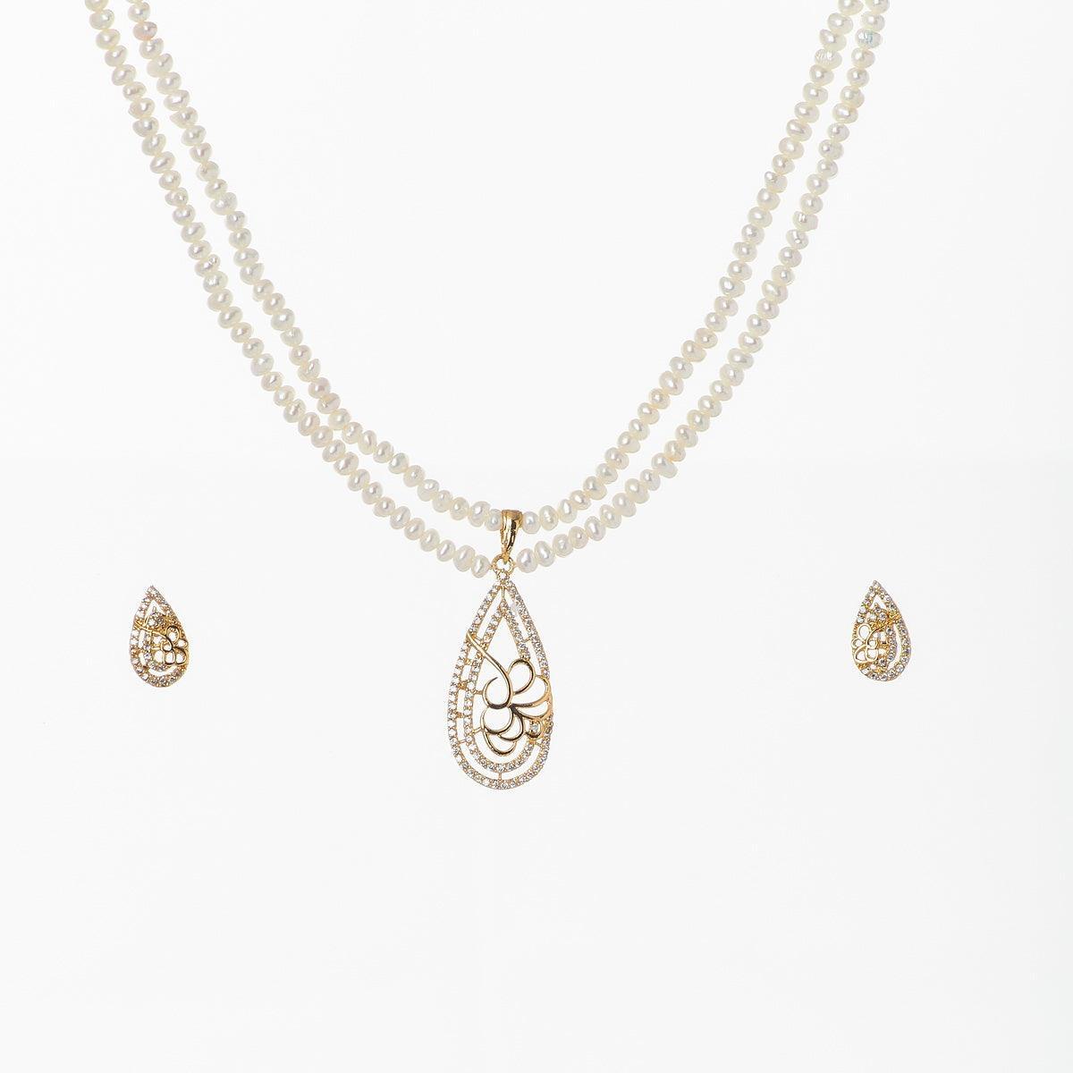 Trendy Real Pearl Necklace Set - Chandrani Pearls