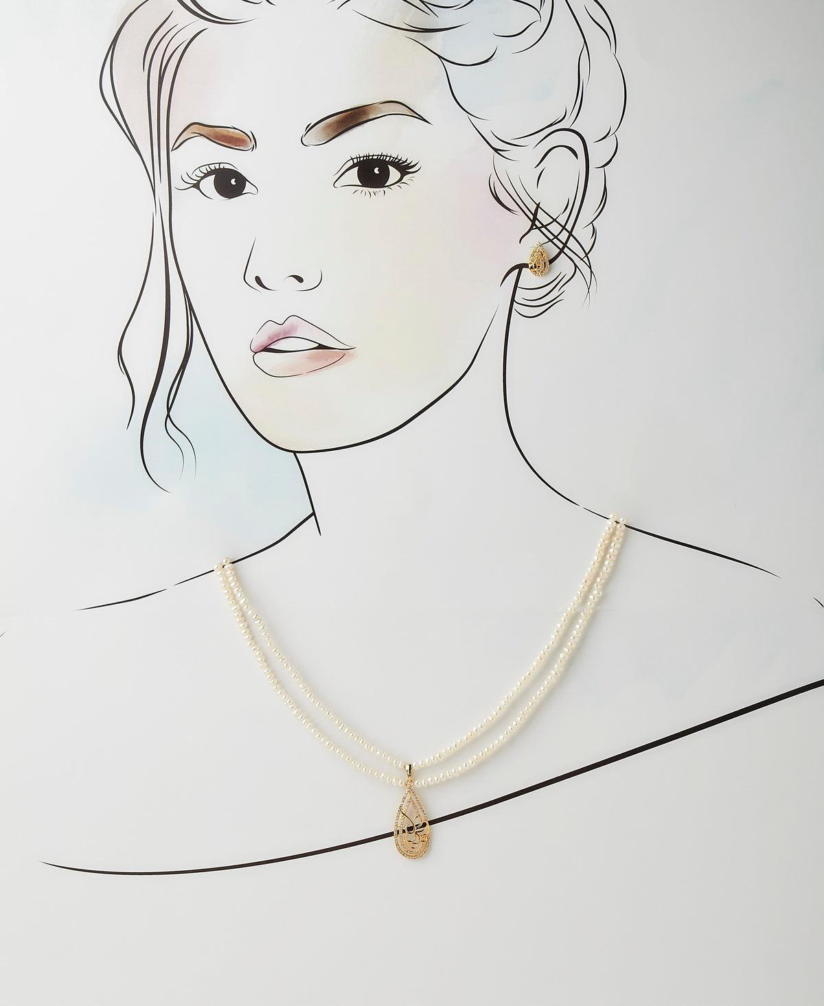 Trendy Real Pearl Necklace Set - Chandrani Pearls
