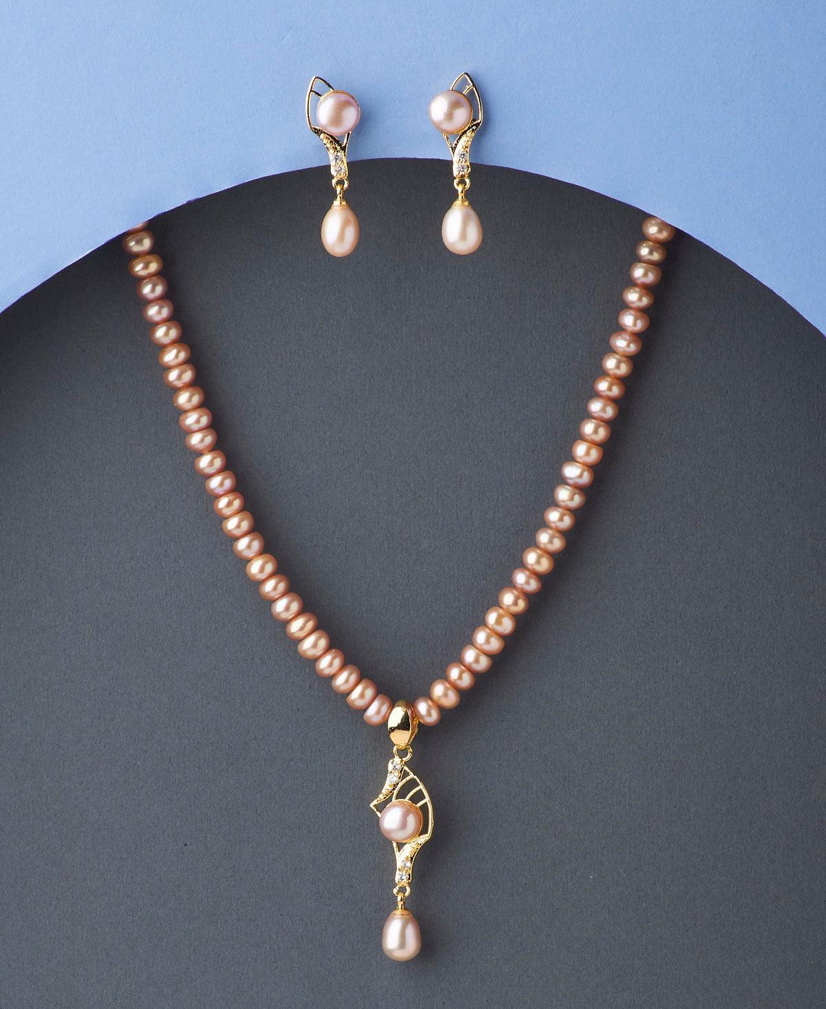 Trendy Real Pearl Necklace Set - Chandrani Pearls