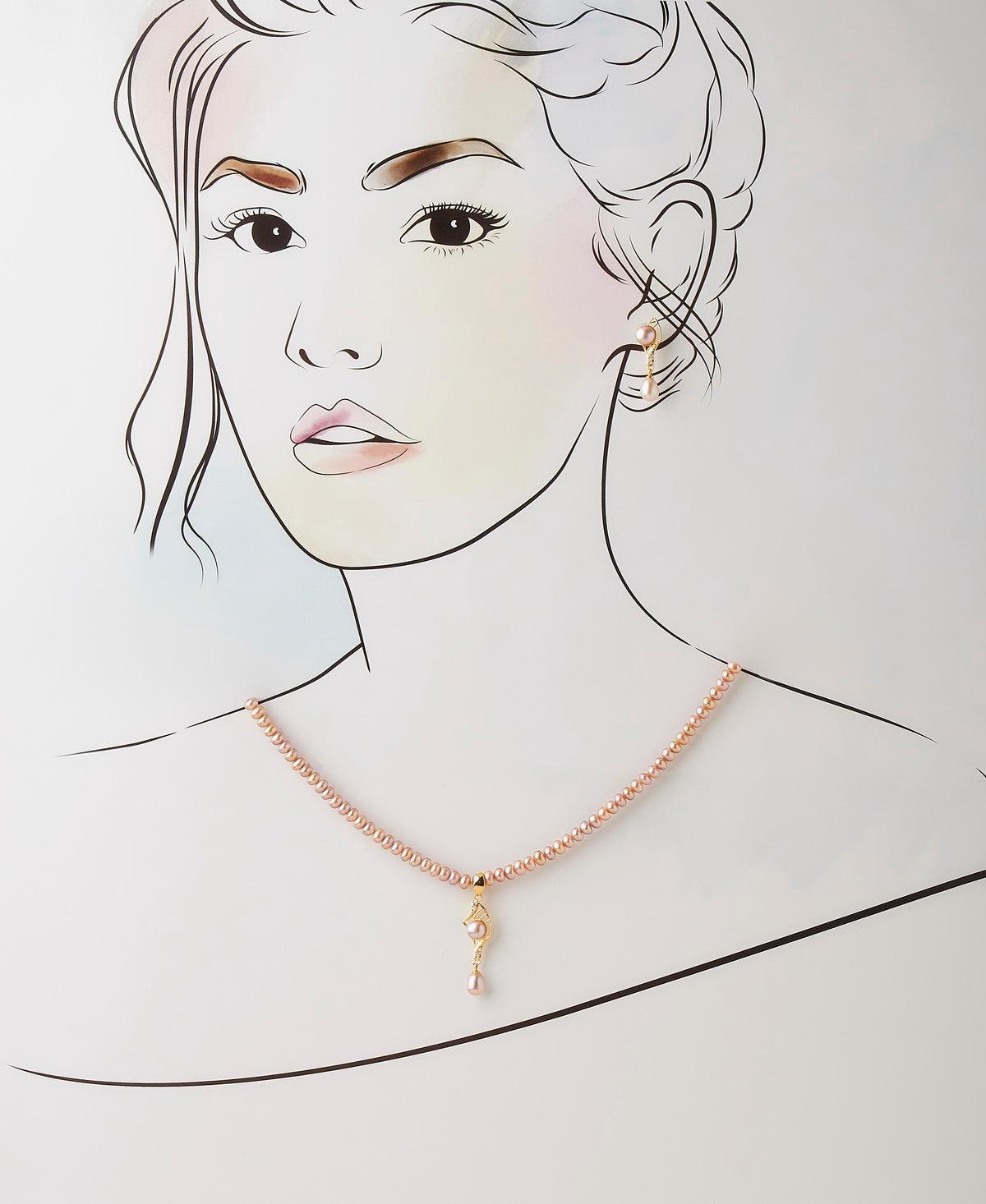 Trendy Real Pearl Necklace Set - Chandrani Pearls