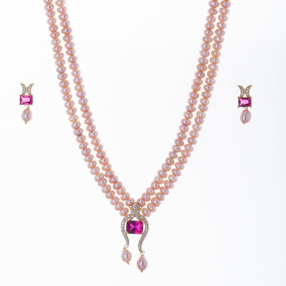 Trendy Real Pearl Necklace Set - Chandrani Pearls