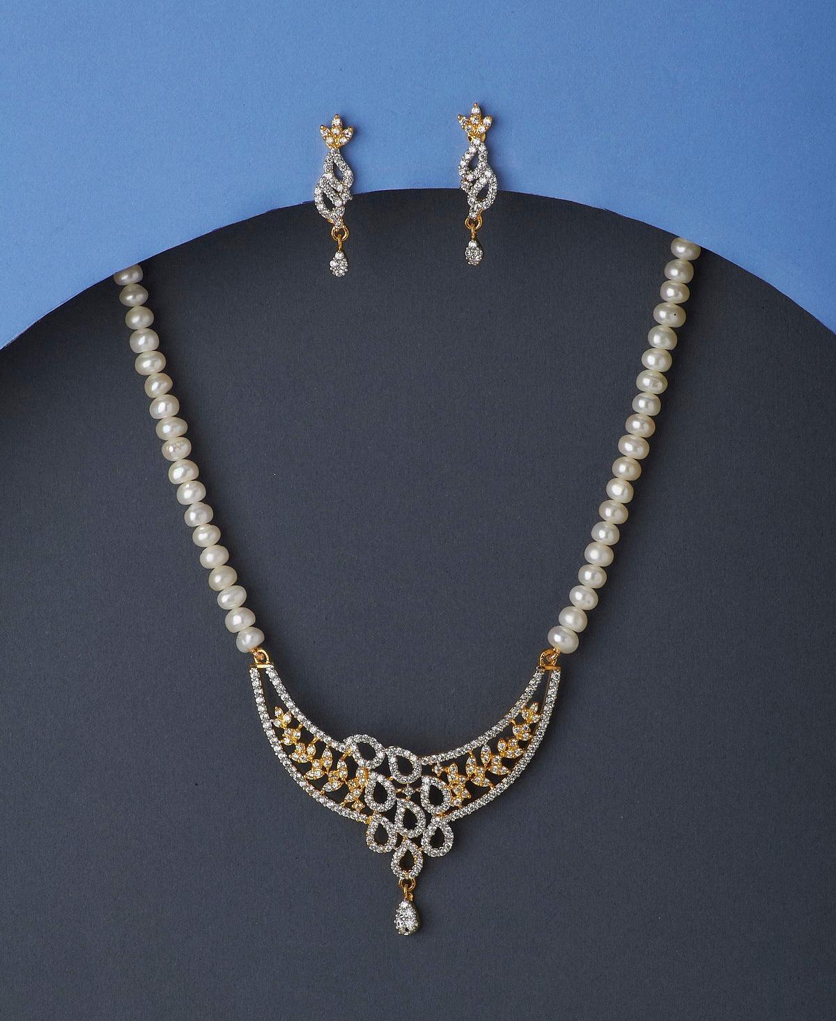 Trendy Real Pearl Necklace Set - Chandrani Pearls