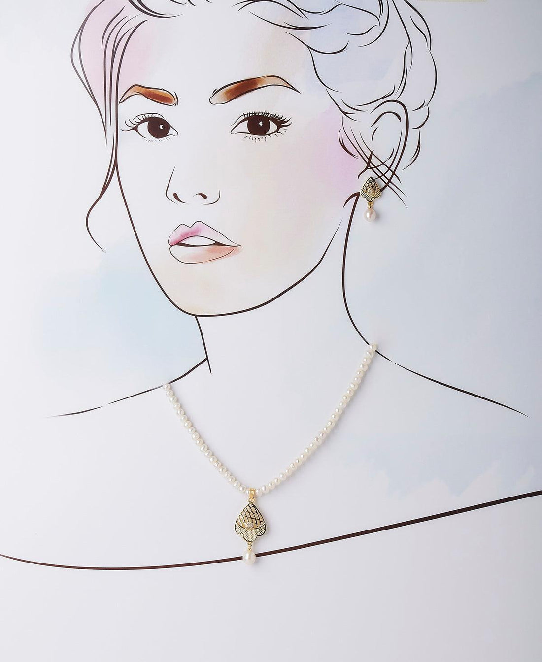 Trendy Real Pearl Necklace Set - Chandrani Pearls
