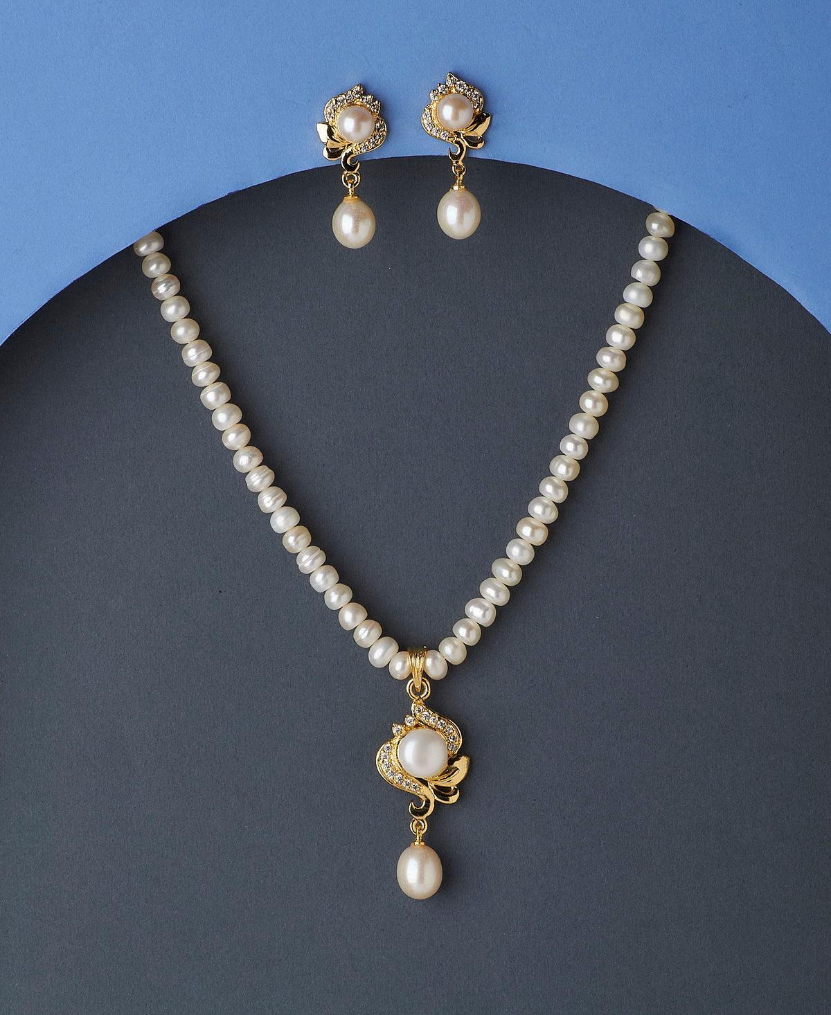 Trendy Real Pearl Necklace Set - Chandrani Pearls
