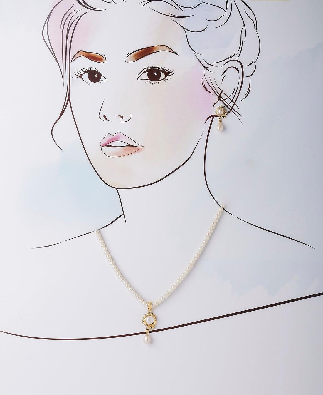 Trendy Real Pearl Necklace Set - Chandrani Pearls
