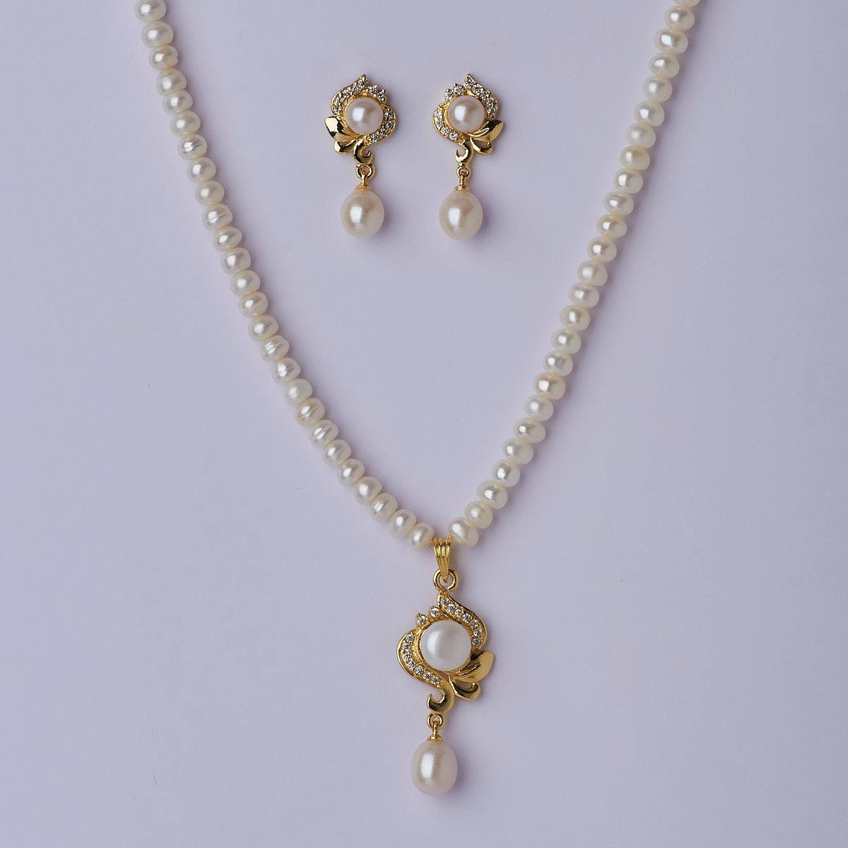 Trendy Real Pearl Necklace Set - Chandrani Pearls