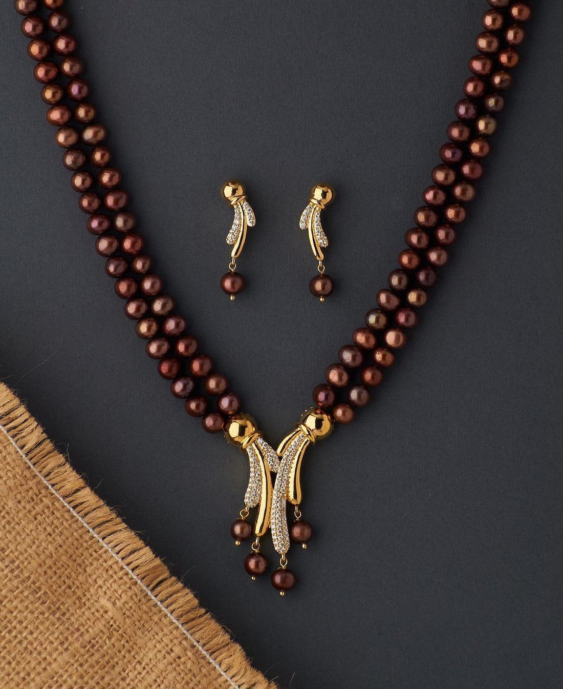 Trendy Real Pearl Necklace Set - Chandrani Pearls