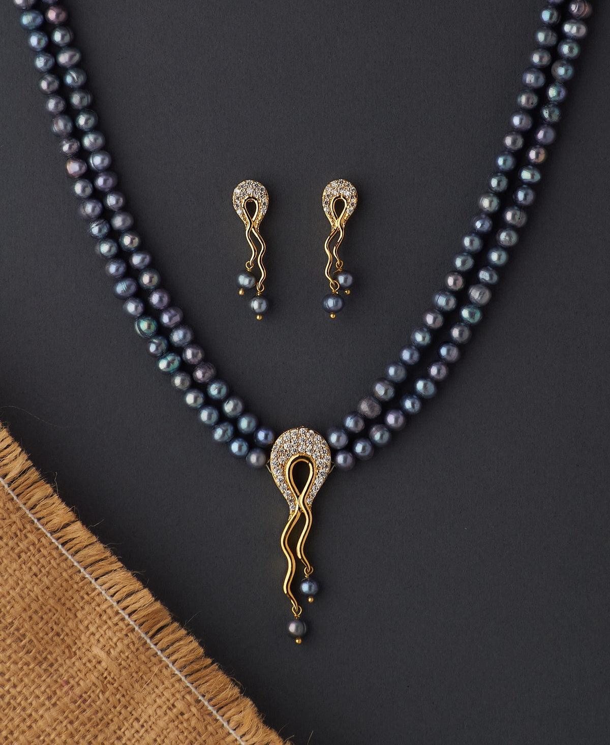 Trendy Real Pearl Necklace Set - Chandrani Pearls