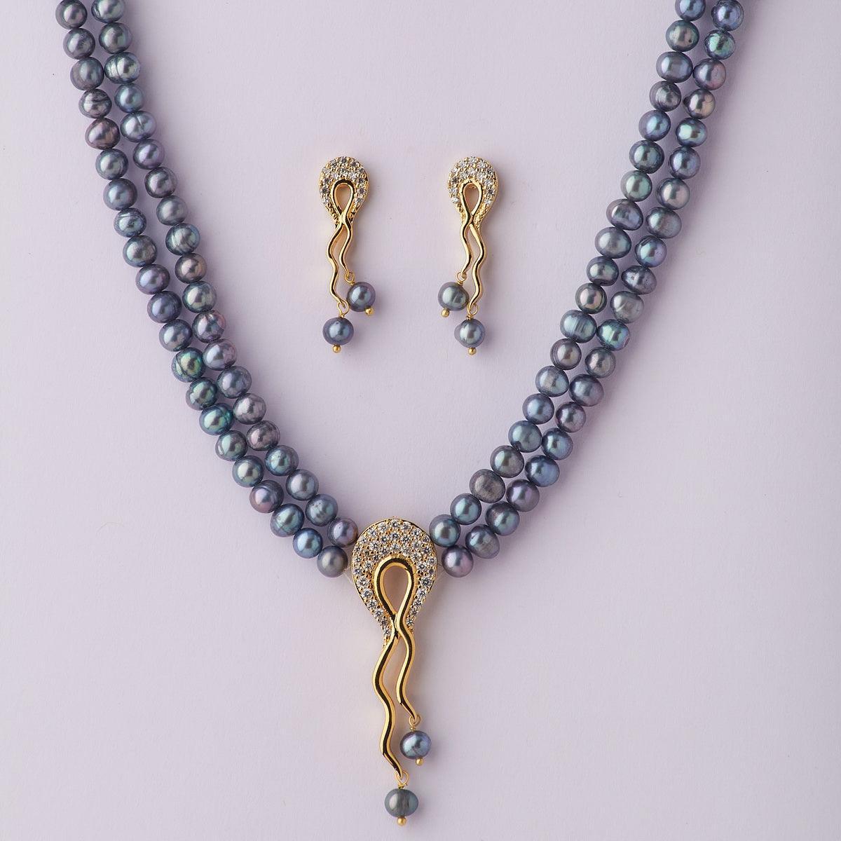 Trendy Real Pearl Necklace Set - Chandrani Pearls