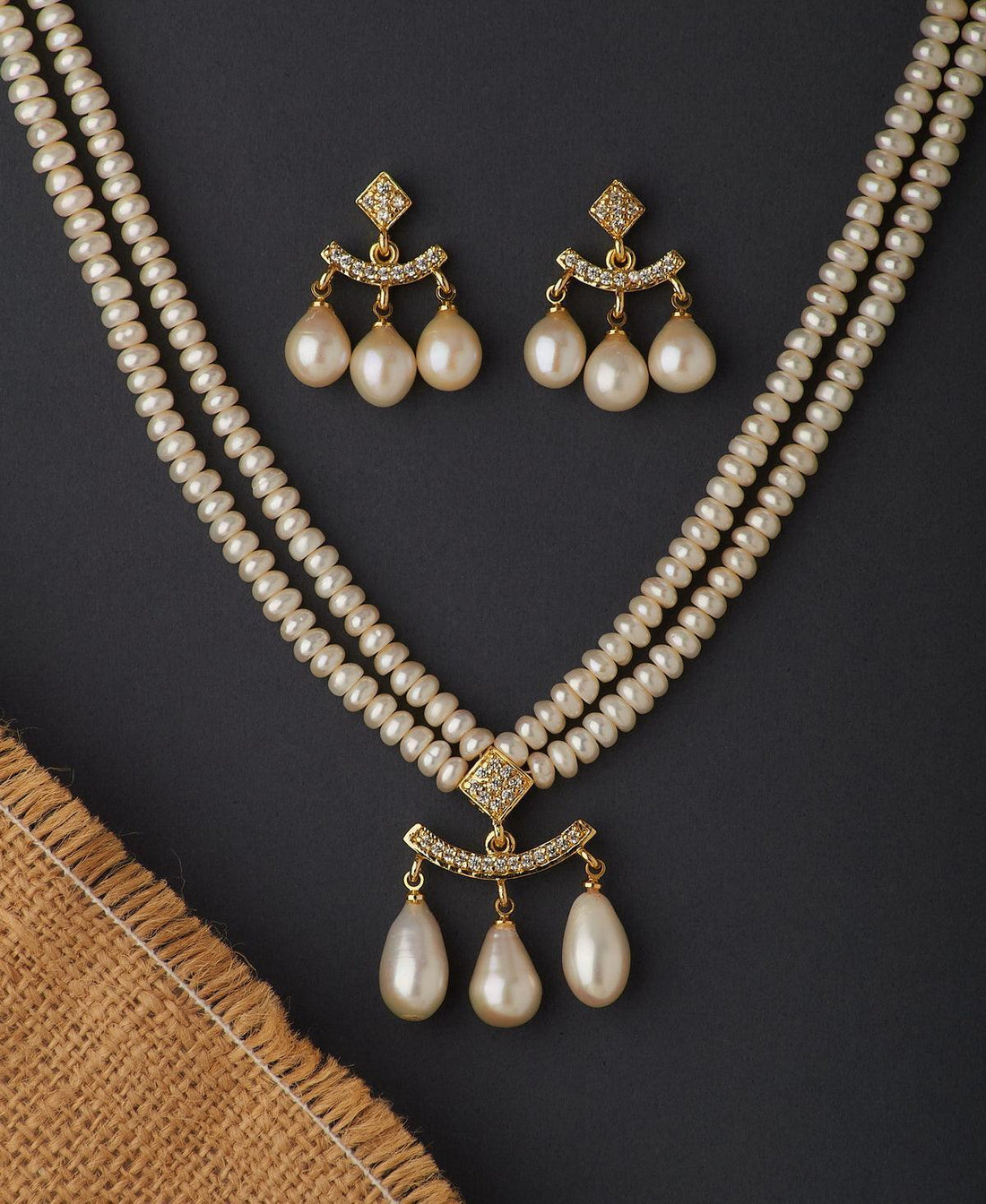 Trendy Real Pearl Necklace Set - Chandrani Pearls
