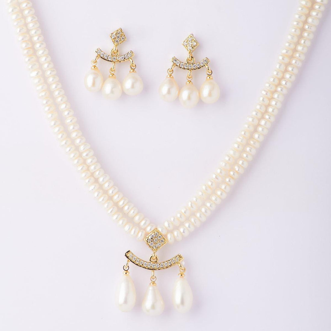 Trendy Real Pearl Necklace Set - Chandrani Pearls
