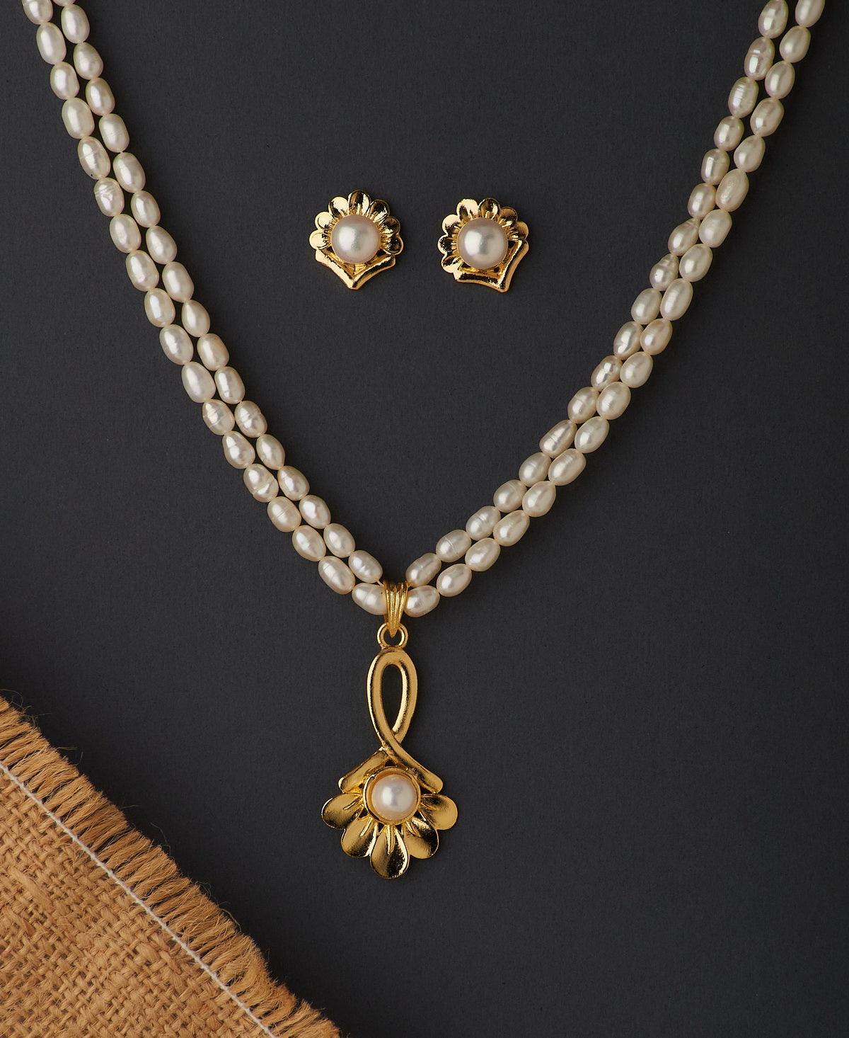 Trendy Real Pearl Necklace Set - Chandrani Pearls